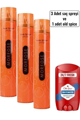 Old Spice Erkek Stick Whitewater 50 ml Stick Deodorant +MorfoseUltra Strong 400ml 3 Adet