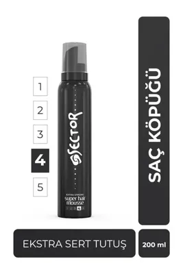 Sector Ekstra Sert Saç Köpüğü 200 ml