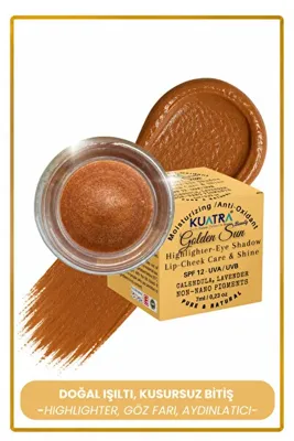 KUATRA Golden Sun Mineral Highlighter Aydınlatıcı Krem Göz Farı