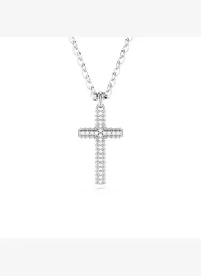 Swarovski 5675577 Swarovski Kolye insigne:Pend Cross_Full Pave Whi/Rhs