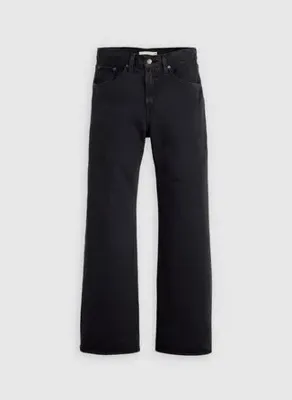 Levi's Levis Siyah Kadın %100 Pamuk Denim Pantolon LOOSE BOOT CHIPPED BLACK OYSTER