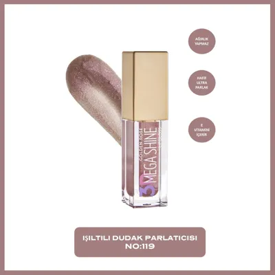 Golden Rose 3D Mega Shine Lipgloss No:119