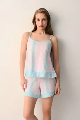 SUWEN Briella Pamuklu Atlet Şort Pijama Takımı