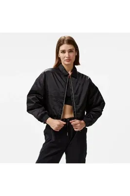 Puma Satin Bomber Waterproof Kadın Siyah Ceket