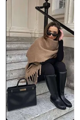 LA SEFA Puffy Chic Premium Soft Buklet Atkı