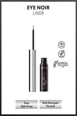Note Cosmetics Eye Noir Liner Uzun Süre Kalıcı Likit Eyeliner - Siyah