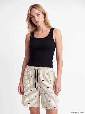LCW DREAM Baskılı Kadın Şort Pijama Altı 2'li