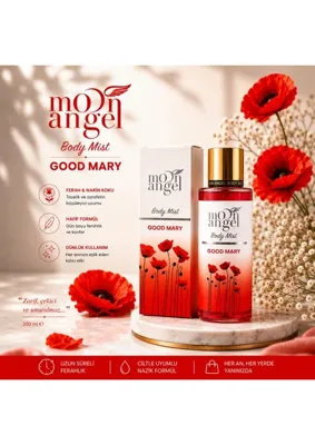 MOON ANGEL Kadın Parfümlü Body Mist Good Mary 250 ml Vücut Spreyi