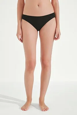 Penti Siyah Pamuklu Basic Slip Külot