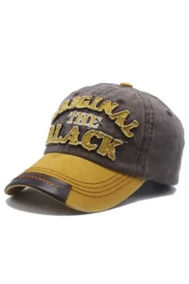 Giraffe Yıkamalı Eskitme Görünümlü Retro Pamuklu Original The Black Beyzbol Cap Şapka