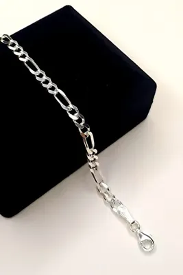 Sakura Accessories Figaro Model Gümüş Unisex Bileklik Künye