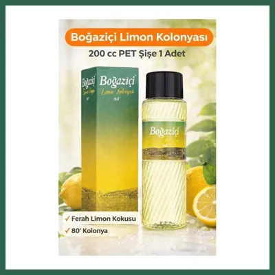 Bezos Boğaziçi Limon Kolonyası 200 Cc 80 Ferahlatıcı Limon Kokulu Kolonya Pet Şişe 1 Adet Ob