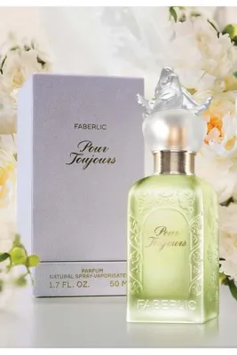 Faberlic POUR TOUJOURS KADIN PARFÜM seti EDP 50 ML +KAŞ FIRÇASI ÇİÇEKSİ KALICI GURME İMZA KOKU