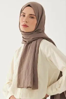 MİRSOY SCARF Düz Pamuk Şal Kadın Tesettür Şal Kaymaz Yumuşak Dokulu Günlük Kullanıma Uygun Şık Şal