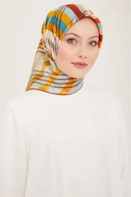 Armine Ipek Eşarp 2024 Ilkbahar Yaz Twill Ipek 9107-36