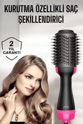 Lisinya 1200W Fön Tarağı – 3 Isı Ayarı, Negatif İyonlu, Hızlı ve Pürüzsüz Sonuç -