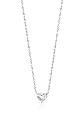 Aspendos Jewellery GIA Sertifikalı Kalp Kesim 18 Ayar Altın Kadın Pırlanta Kolye
