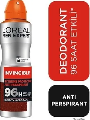 L'Oréal Paris L'Oreal Paris Men Expert Invincible 96H Erkek Deodorant 150 ML
