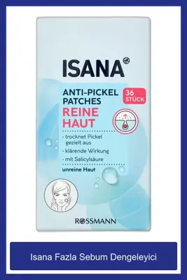 Isana Reine Haut Sebum Dengeleyici Bandı Yağlı Ciltler İçin 36'lı