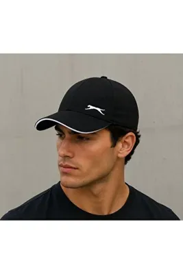 slazenger Premium Class Spor Şapka Siyah-Beyaz