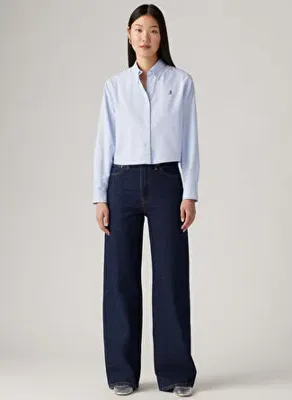Levi's Levis Mavi  Kadın Straight Denim Pantolon RIBCAGE WIDE LEG TR SHADED VIEW
