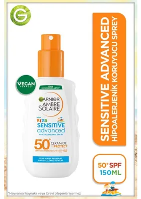Ambre Solaire Sensitive Advanced Güneş Koruyucu Çocuk Sprey GKF50+ 200ML