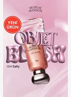 Muzigae Mansion Hafif Yapılı, Ciltle Bütünleşen Parlak Bitişli Likit Allık MUZIGAE MANSION Objet Blush (004 Salty)