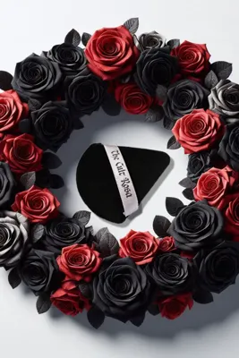 The Cult Rosa Tiara Üçgen Kadife Puf - Toz Ürün Uygulama Aparatı - 1 Adet - Profesyonel Pudra Pufu, Ponpon
