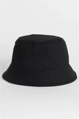 Külah Uv Korumalı Siyah Bucket Şapka Unisex