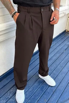wamoss Salaş Mevsimlik Pileli Klasik Baggy Pantolon Pl1