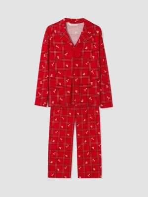 LCW DREAM Yılbaşı Temalı Kadın Pijama Takım
