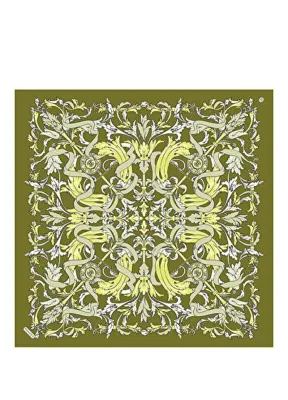 Poanes Barok Kurdele Desenli Twill İpek Kadın Eşarp