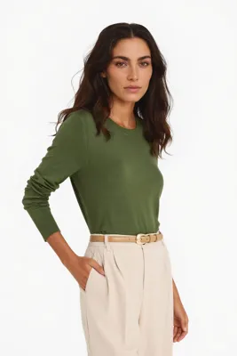 Defacto Regular Fit Bisiklet Yaka Triko Kazak