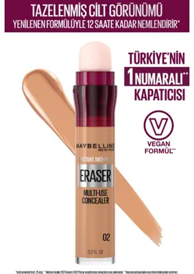 Maybelline New York Maybelline Kapatıcı Instant Anti-Age Eraser Concealer 02 Nude 6.8ml