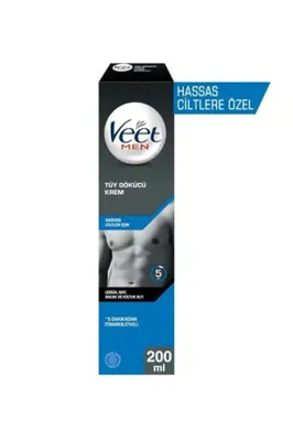 Veet Men Hassas Ciltler İçin Tüy Dökücü Krem 200 ml