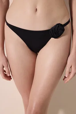 Penti Flower Side Siyah Bikini Altı