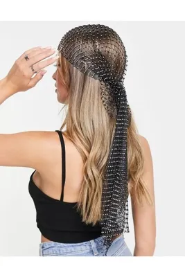 WAHSHE Queen's File Taşlı Uzun Bandana