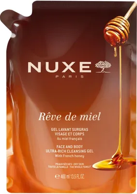 Nuxe Reve de Miel Face and Body Ultra Rich Cleansing Gel 400 ml - Refill