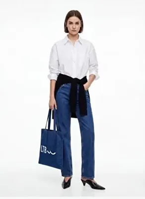 Ltb Basic Önü Düğmeli Beyaz Gömlek