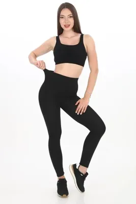 SAUNA SUIT Brezilya Kalça Toparlayıcı Kadın Yüksek Bel Spor Tayt | Dikişsiz Ve Esnek Yapı