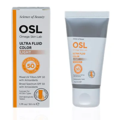 Osl - Omega Skin Lab Ultra Fluide Color Spf50+ Güneş Koruyucu Krem 50 ml - Light