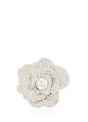 Beymen Collection Silver Çiçek Formlu Taşlı Broş