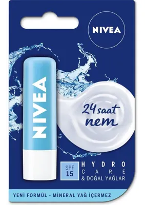 Str Store Hydro Care Dudak Bakım Kremi, 24 Saat Nem, Aloe Vera, Saf Su ve Doğal Yağlar, Spf 15, Gün Boyu Dudak Bakımı (4,8g)