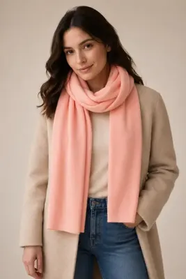 Sebir Moda Tek Renk Klasik Atkı