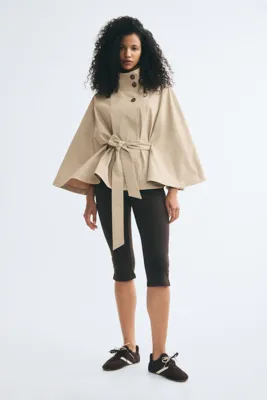 H&M Gabardin Pelerin Ceket