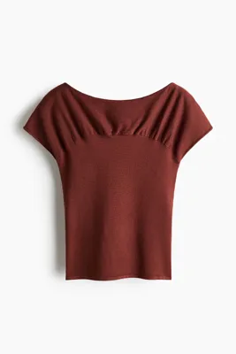 H&M Kep Kollu ve Büzgülü Üst