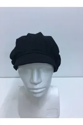 ADALILAR İŞ ELBİSELERİ Hastane Iş Bone Aşçı Kep Şapka Bandana (siyah )