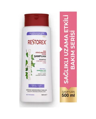 Restorex Speed Strong Saç Dökülmesine Şampuan 500 ml - Sarmaşık Özlü, Uzama, Dökülme Karşıtı