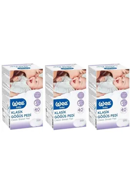 Wee Baby Klasik Göğüs Pedi (40 LI) 80 Adet (2PK*40)