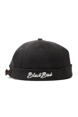 BlackBörk Siyah Docker Şapka